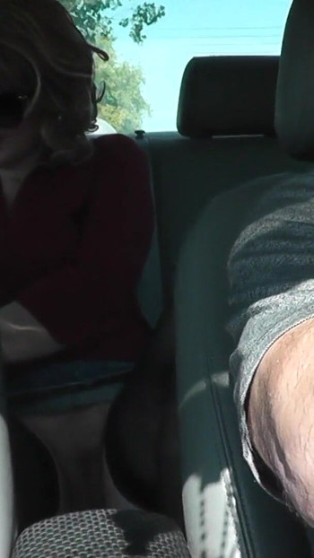 Memorable moment from "Sexy MILF in stocking without panties in public stopped taxi"