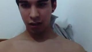 21 yo horny dude jerks off and cum on cam