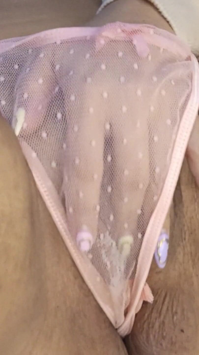 Hot stepsister masturbates with her stepbrother's favorite panties and makes her pussy drool. | Clip 1