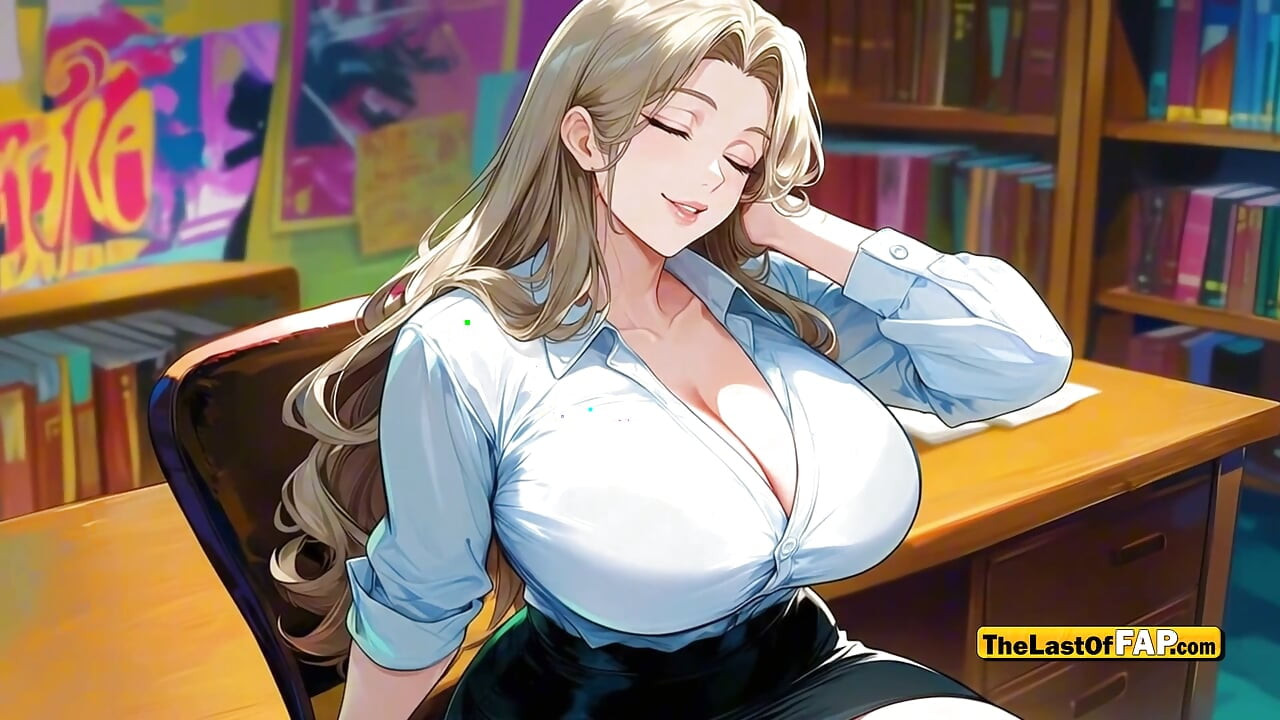 Hot MILF Gets Fucked by Obsessed Student in Library Uncensored AI Hentai