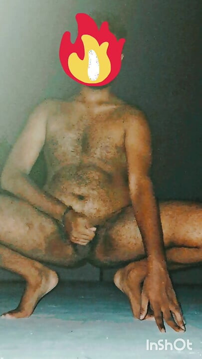 Nude Indian Male Masturbation Naked on Rooftop