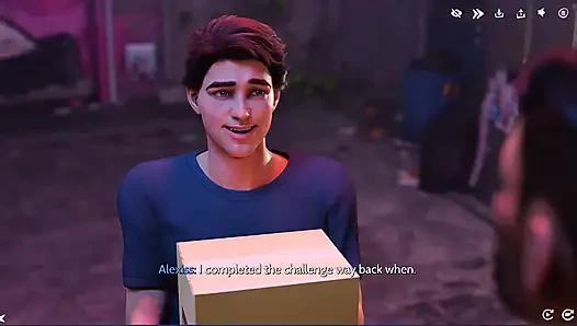 После вина и флирта, Gabby вытягивает Alexis от Sue в приватную комнату ночного клуба для VIP-стриптиз и страстного секса