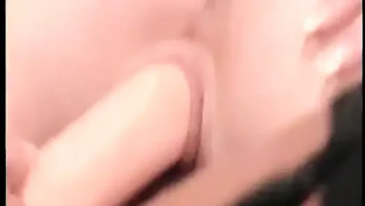 Blonde Babe Gets Fucked in Pussy with Strapon Dildo on the Mattress