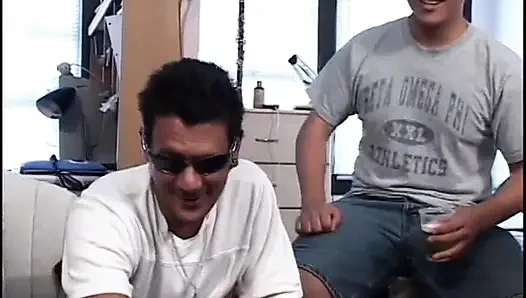 Small titted blonde whore always ready to threesome double banging