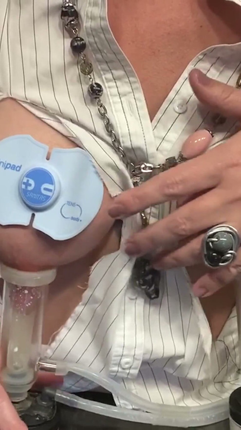 49-year-old MILF Still Bottles Breast Milk