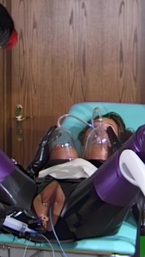 German dominatrix dominates a woman and a man | Clip 2