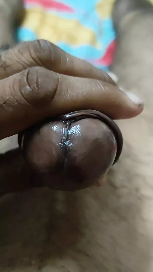 Hungry dick masturbates huge oily dick using black sexy bra of xgirl till cum unloaded on bra