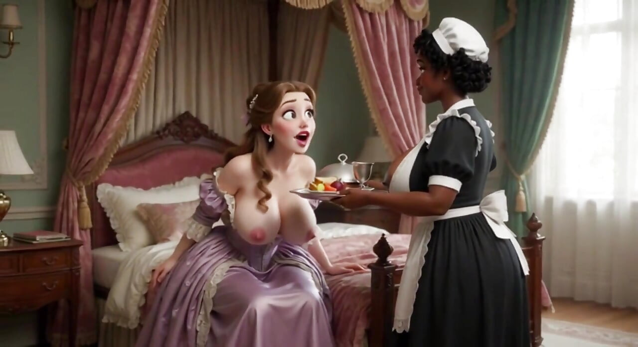 Elegant Lady Receives Warm Nourishment From Her Maid in Tender Lap and Passionate All-fours Moments