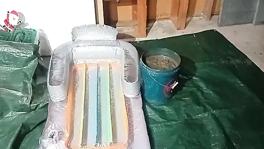 Latex Biohazard Drone Smearing Mud