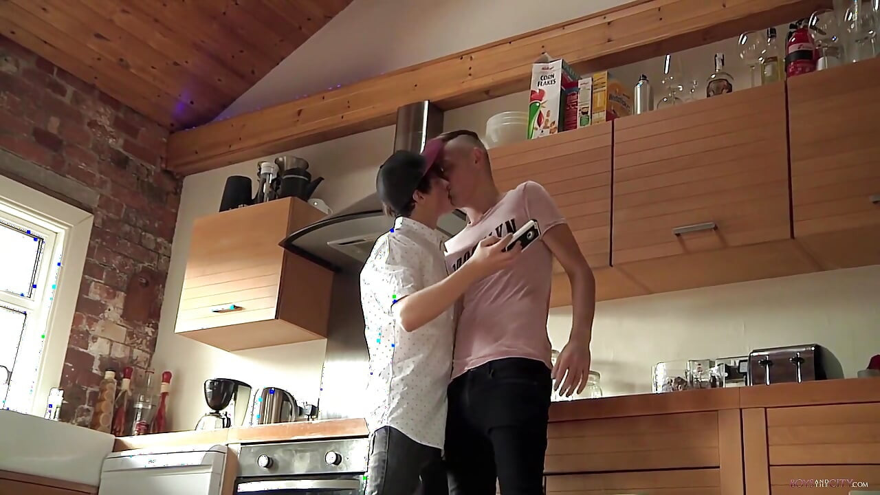Selfie Boys Fuck in the Kitchen