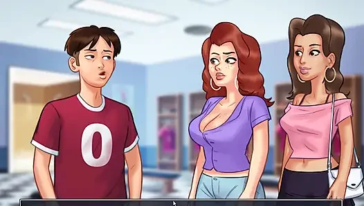Summertime saga - extra classes are helping big beautifully boobs