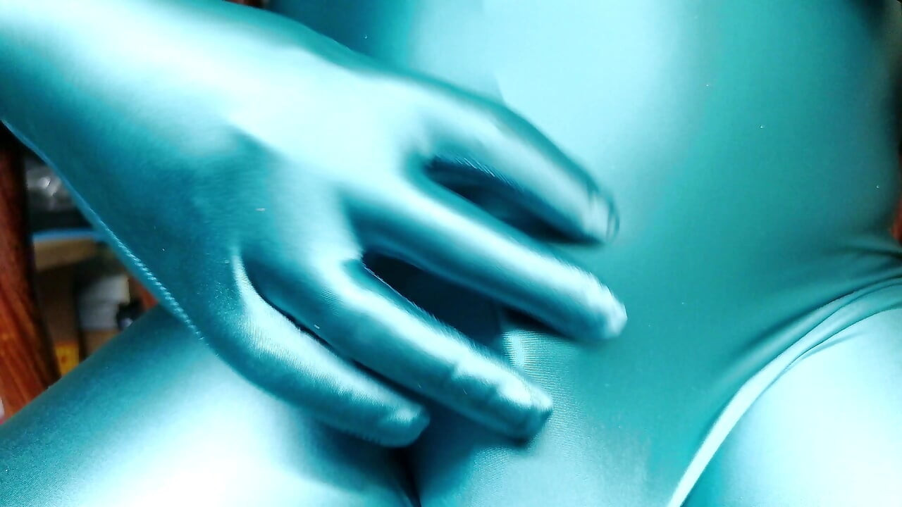 After putting on the bright blue bodysuit, I couldn't help but come a few times