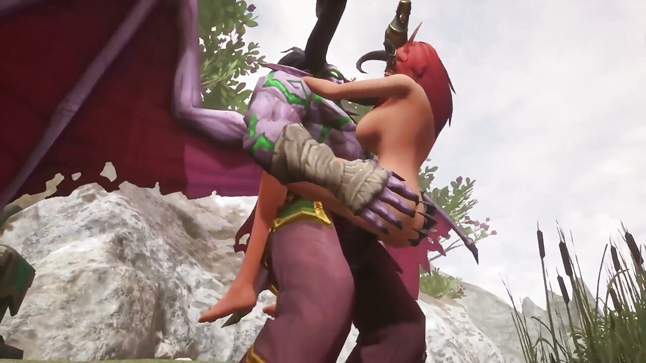 إلIdan ستورمRage يرفع ويحمل وينيك إلفة حمراء ساخنة - محاكاة ووركرافت