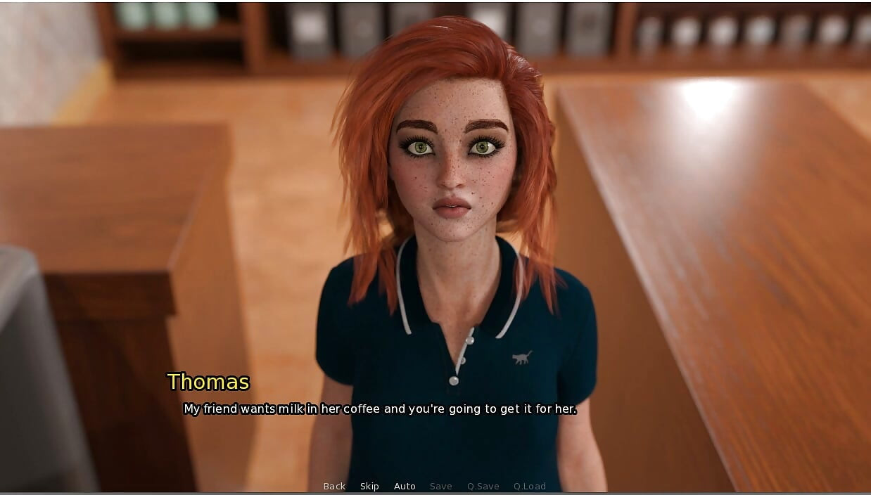 La casa de la abuela -gameplay - Roleplay - Petite Teen - Face Fuck en la cafetería