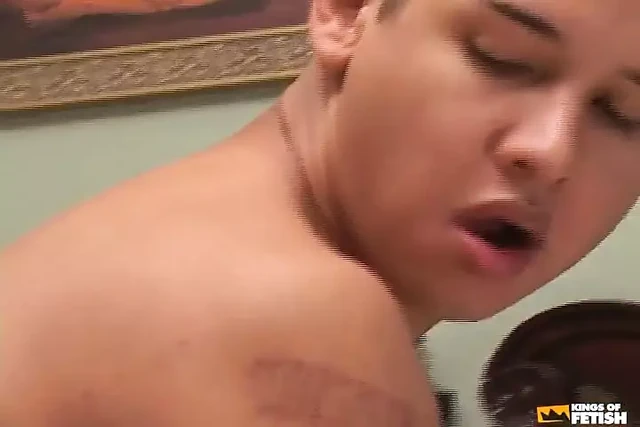 Cute Twink Gets Her Shaved Ass Eaten and Smashed by a Police Man with Huge Dick