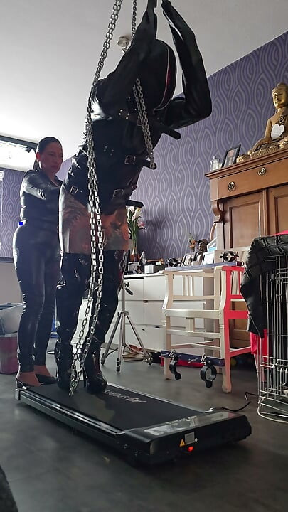 Fitness time for hubby slave