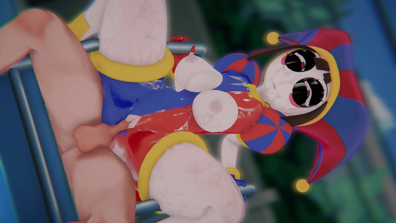 Fortnite X Tadc Pomni Trapped in the Loop Tied up Digital Girl Hardcore POV Spitroast 4k60fps