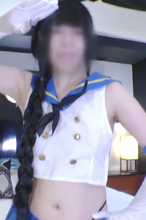 Passionate Solo Play in a Stylish Kitakami-inspired Cosplay by a Charming Office Lady Angle 2