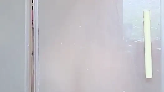 Hiding in the shower......