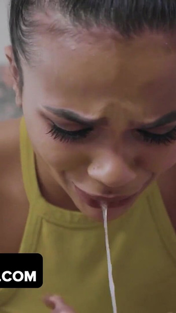 Thrilling moment from "Man of The House Annoyed by His Bratty Step-Daughter Alina Ali - DadCrush"