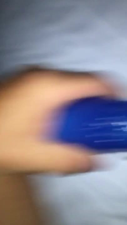 Fucking wife with dildo til she squirts.