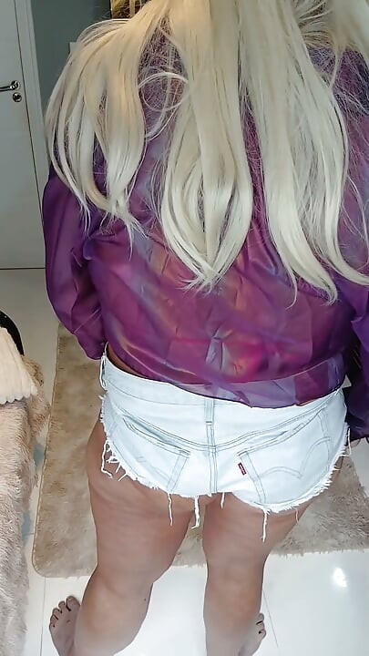 In Ripped Short-shorts, Plugging Myself in, and Finishing with That Orgasm