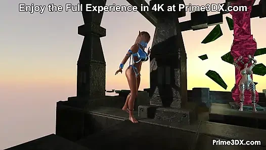 Futanari gefesselte Fantasy Animation von prime3DX