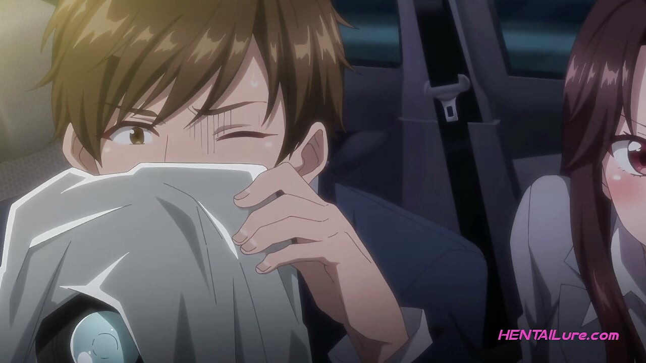 Office suit MILF stripped & ridden wild on car seat - Dubbed HENTAI (Uncensored)