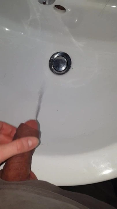I piss in the sink