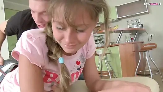 Hot  teen anal sex, gagged and submissive