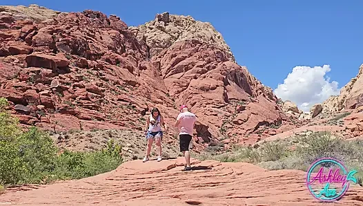 Pemotretan di balik layar - ashley di red rock canyon