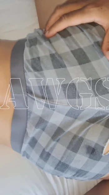 Stunning moment from "Asian Goddes in boxer shorts fucking doggystlle with leg up. Prone pone"
