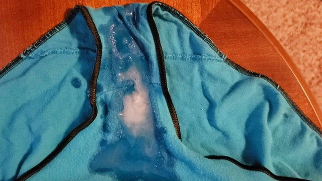 Cumshot in MIL panties