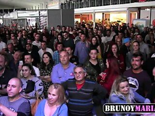 Кастинг с порно Brunoymaria в салоне Erotico De Murcia 2018