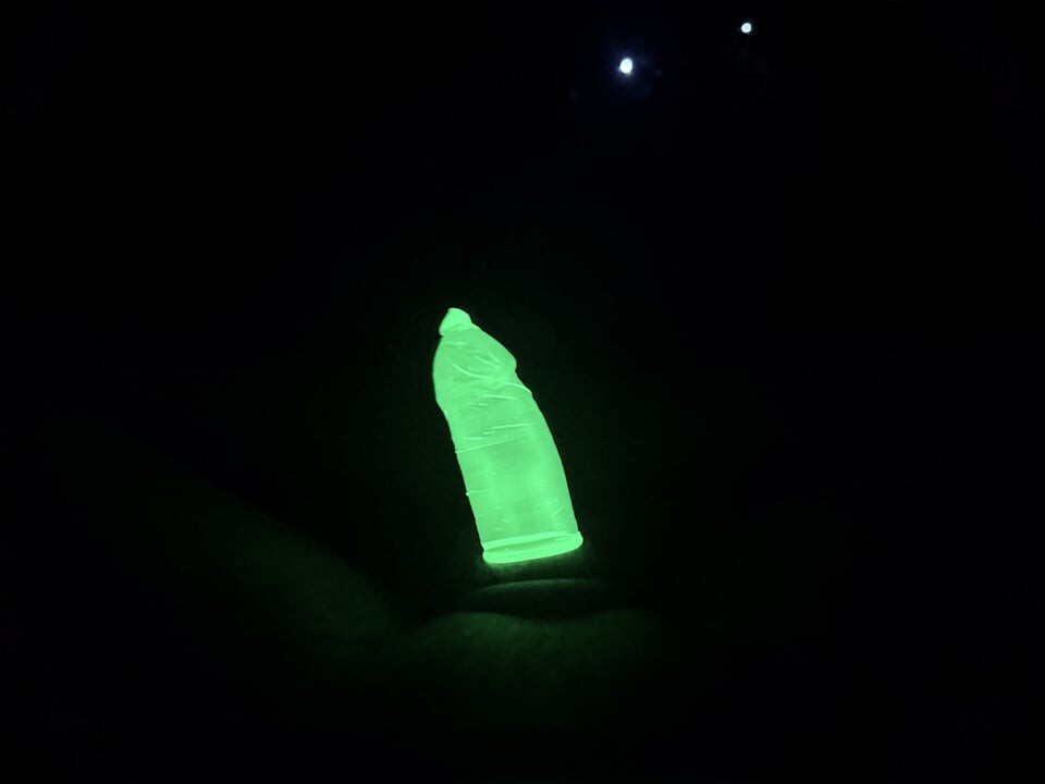 Glow in the dark cum