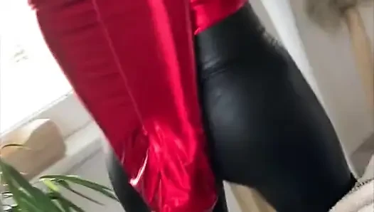 Dressed in latex walking part 1