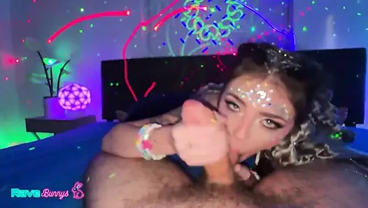 Tiny Rhea's Techno Pad Fuck Party!