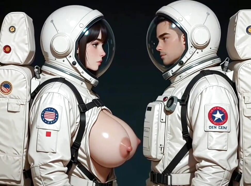 Big tits astronaut get bang pussy in the spaceship during explore planet mission