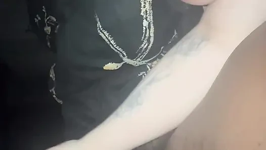 I cum all on my stepsister big tits