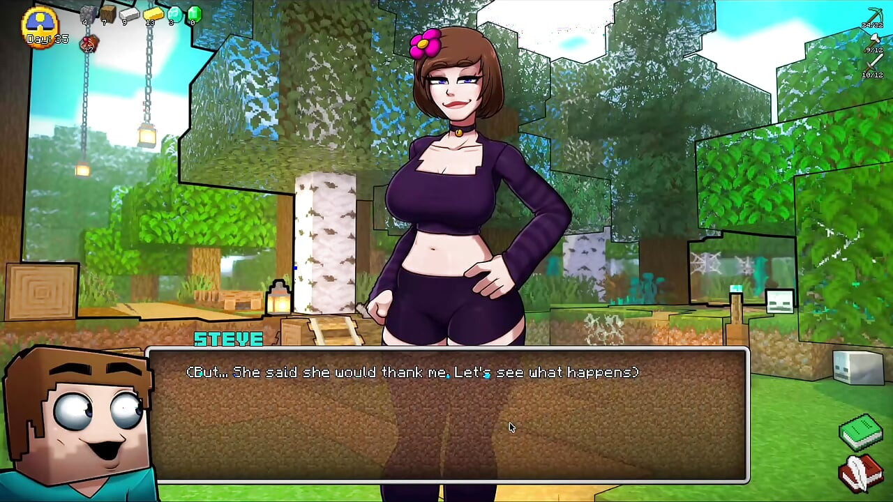 محاكاة ساخرة ل HornyCraft Minecraft - ستيف يحصل على وظيفة يد قذرة من جيني للحصول على ماسة