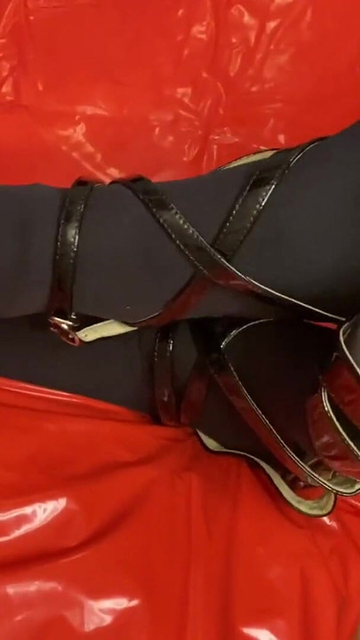 Epic moment from "Black High Heels Sandals and Pantyhose Feet"
