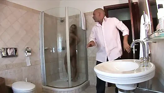 Sexy teen gets fucked by her bf's dad