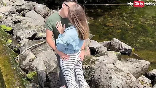 Super hot babe MonaMystery sucks and fucks outdoors - MyDirtyHobby