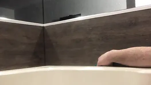 Flab fun in a jacuzzi! Slim n sexy Rachel Wriggler has slippy sliding soapy fun with a big chubby bear