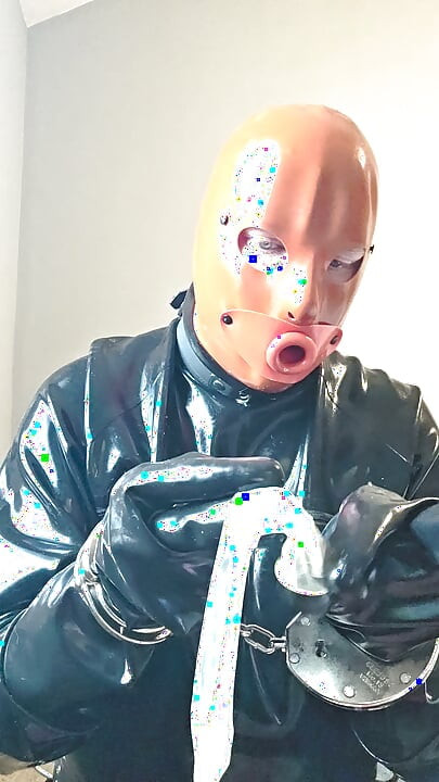 Dressing In Rubber To Swallow 6 Laods of Cum
