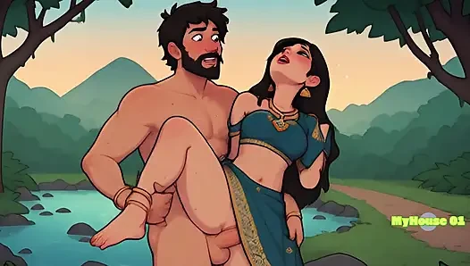 Pushpa ve Srivalli ormanda romantizm