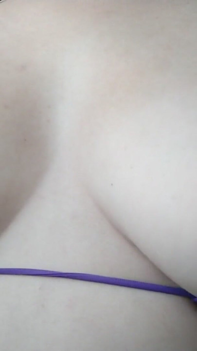 Big beautiful natural tits. Playing with my big boobs in the bathroom | Clip 1