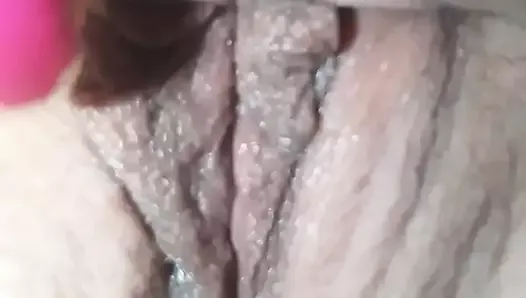 Pussy play beautiful Big clit dripping wet
