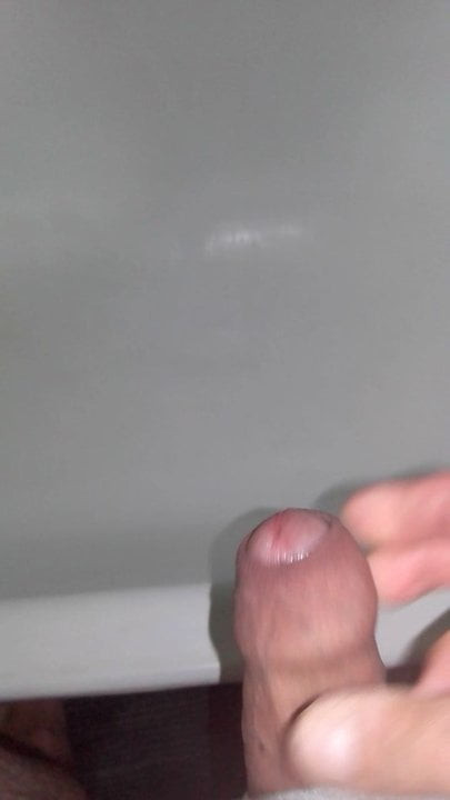 Cumshot on the bathtub