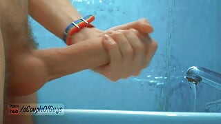 Got Blueballs During a Hot Date. Massive Discreet Cum at His Bathroom